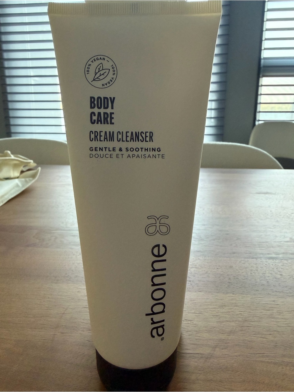 Arbonne Body Care Cream Cleanser — gentle for sensitive skin. 8oz 237ml. Tube.